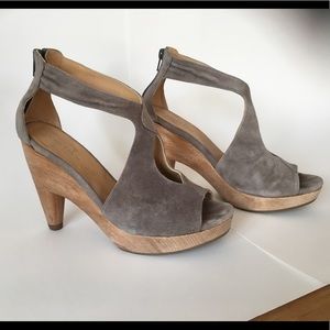 Sexy - Coclico Anthropologie grey suede heels